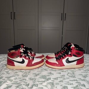 Vintage Jordan 1985 Chicago 1 Size 11.5 & 12 Original VTG Two Pairs Lot RARE